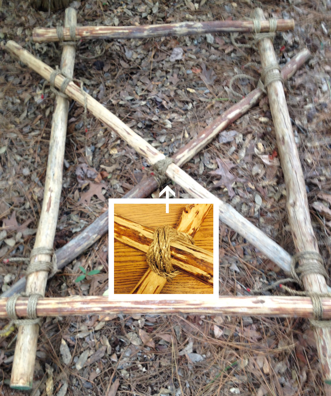 Pdf Of Boy Scout Tripod Lashing With Table Attached